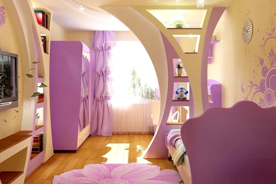 Красивые перегородки в комнате