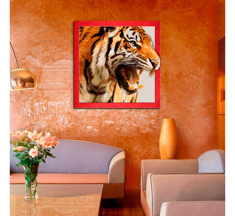 Панно тигр на стену