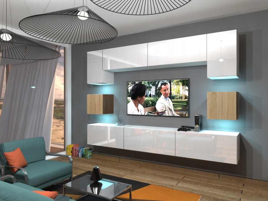 Дом мебели Скай стенка глянец 4 ВМС