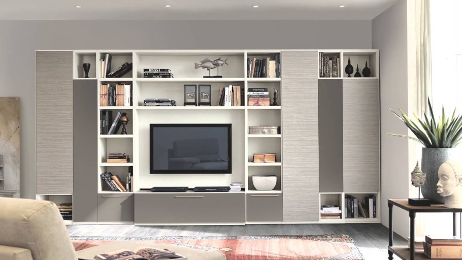 Стенка Некст НМ 014.59 белый глянец