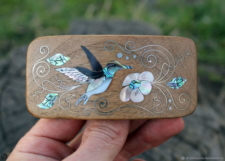 Шкатулка Тульская всечка