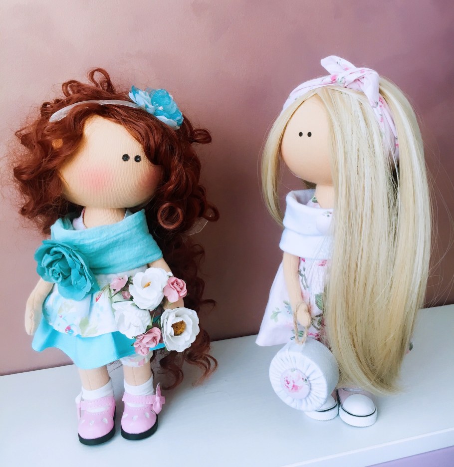 Куклы сидячие интерьерные