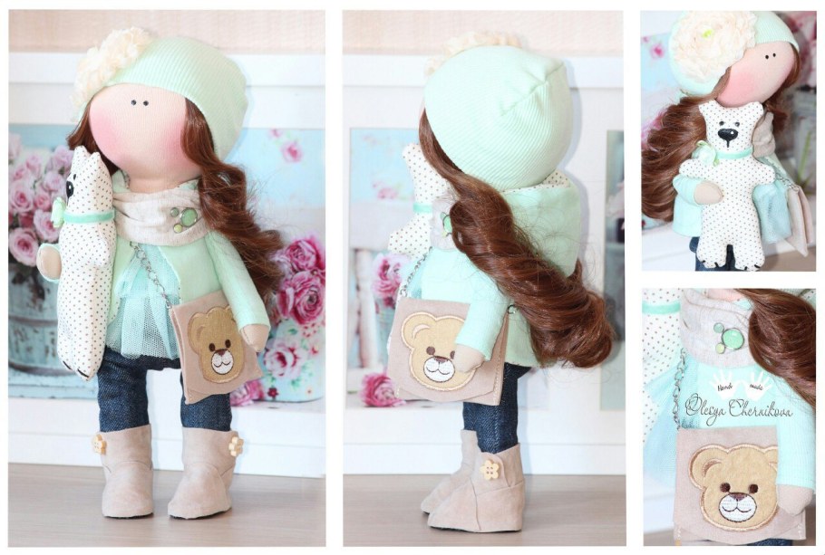 Интерьерная кукла тыквоголовка Натальи Кондратюк