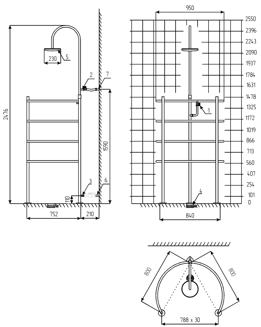 Душ летний для дачи ИМПЛАСТ-премиум с тамбуром.