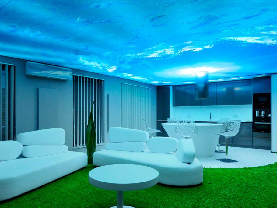 Натяжные потолки 3d