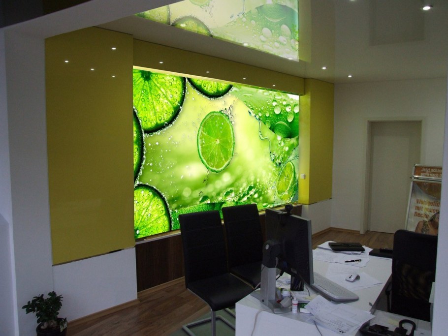 Натяжные стены