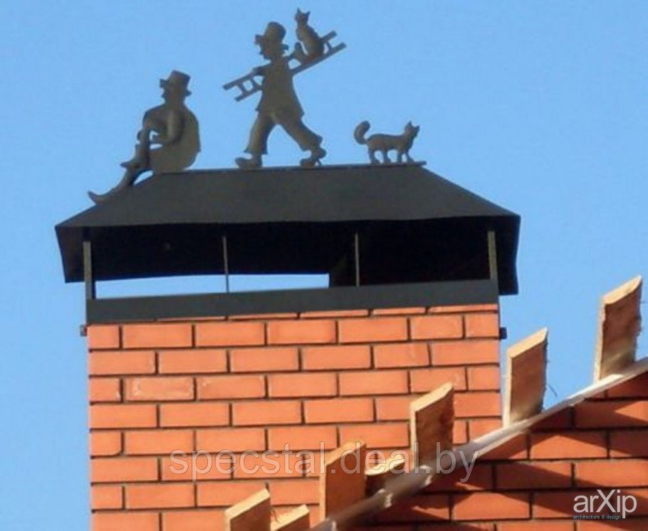 Флюгарка на кирпичную трубу