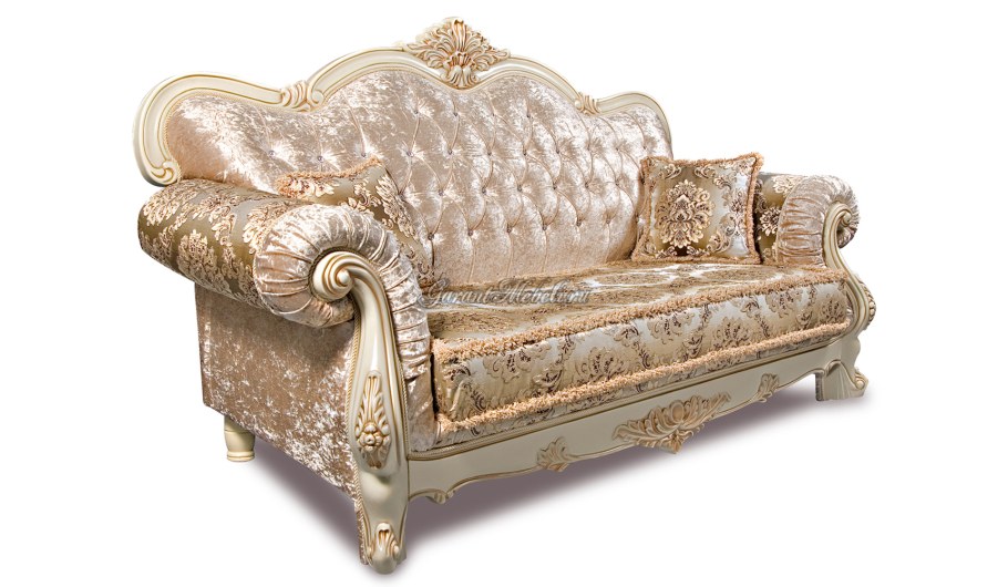 Диван Илона крем 3-местный