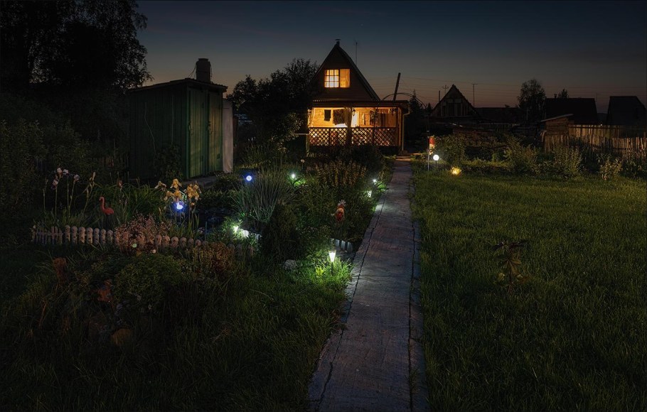 Уличное освещение в деревне