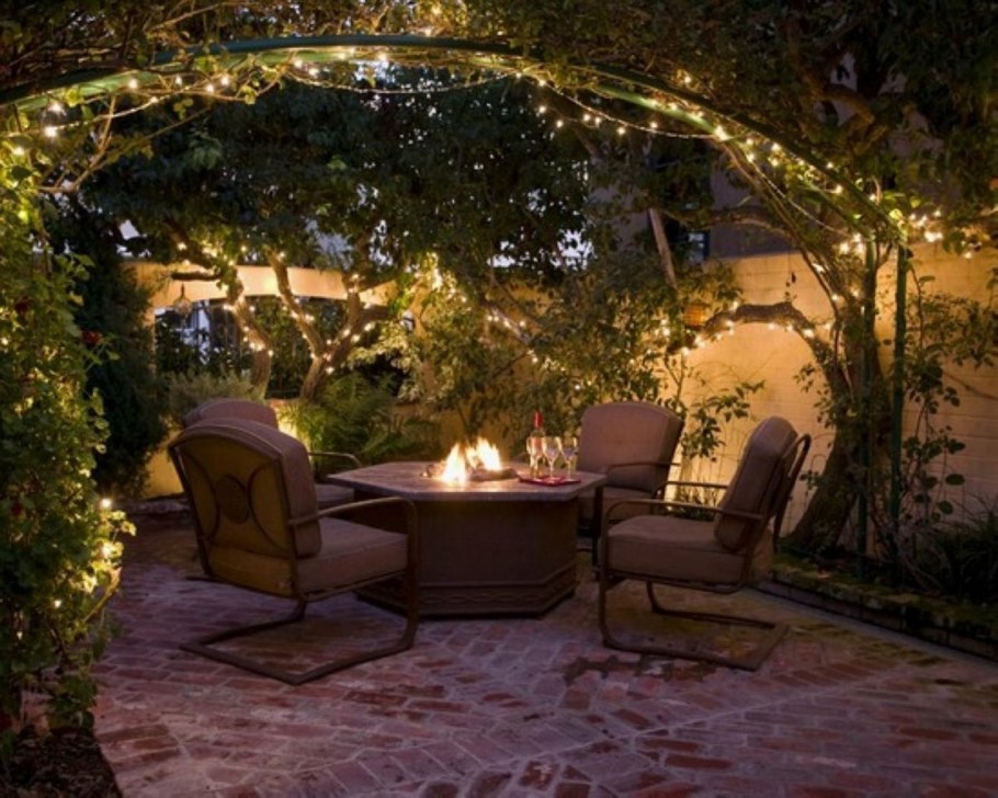 Освещение в саду