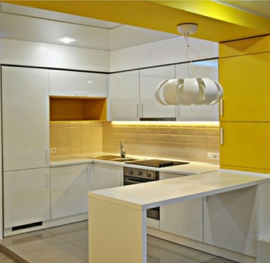 Кухни в стиле Модерн п образные