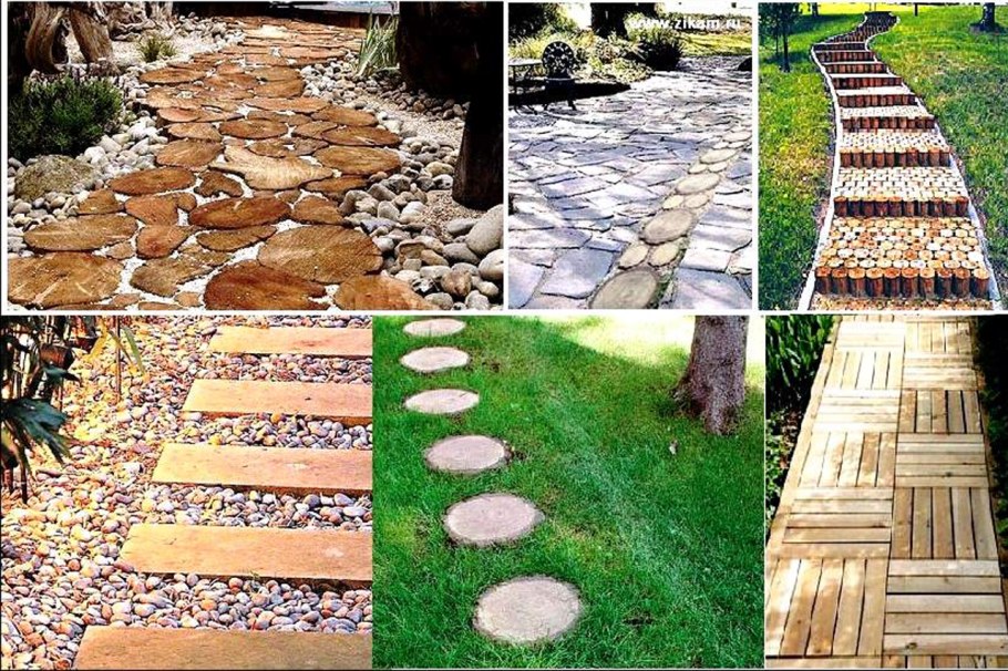 Выложить дорожки на даче