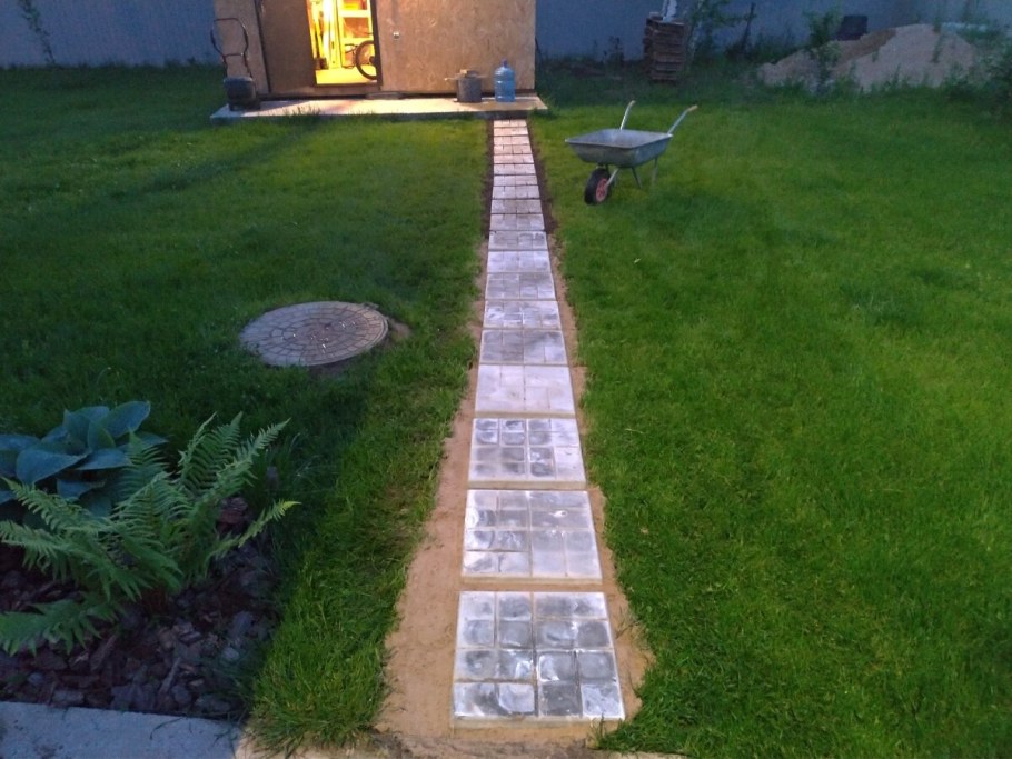 Насыпные садовые дорожки