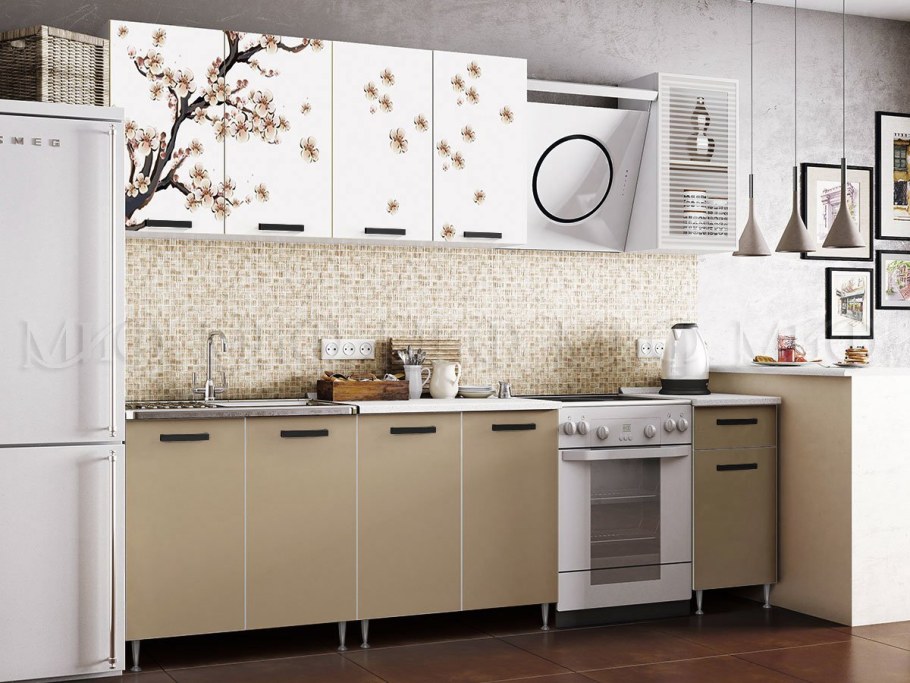 Кухня ЛДСП 2м Сакура