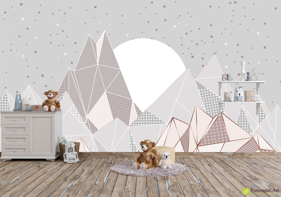 Фреска горы в детскую