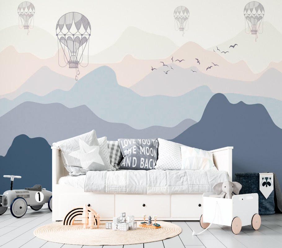 Горы в детской комнате
