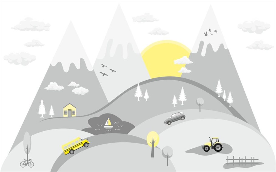 Фотообои горы в детскую