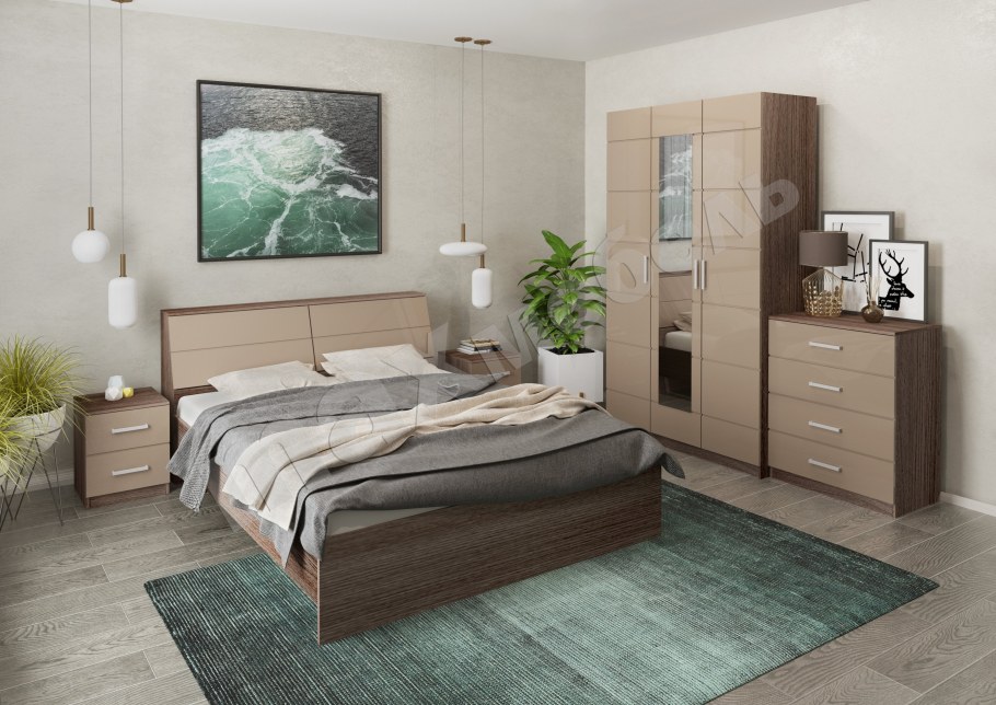 Кровать Шатура Rimini Mokko