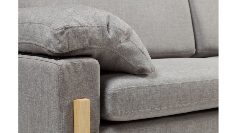 Диван угловой серый с черным