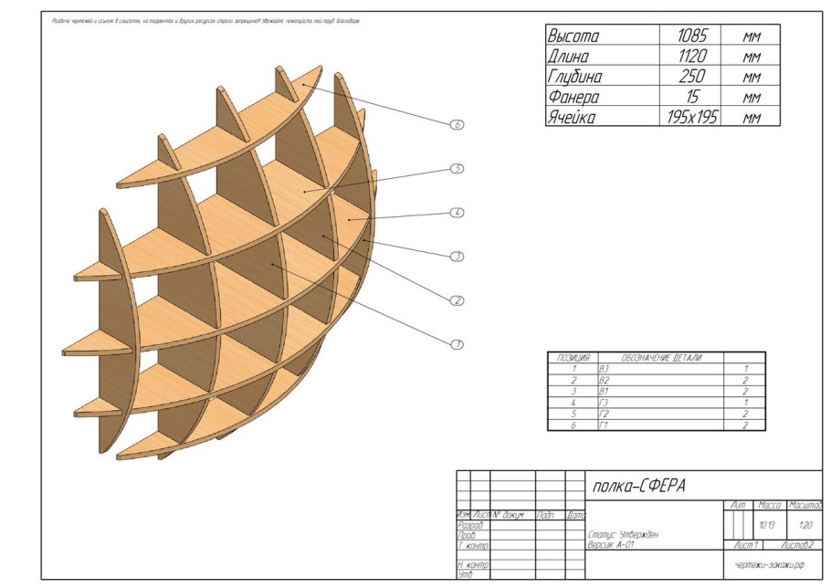 Сборочный чертеж ящика