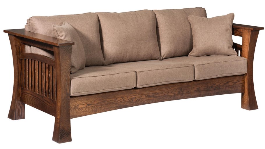 Деревянные диваны для гостиной