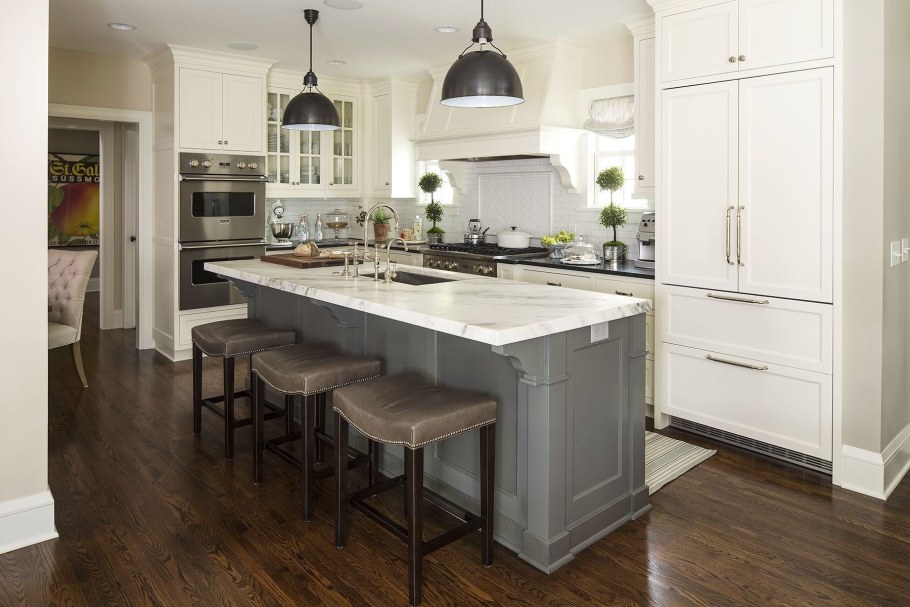 Кухня икеа с островом