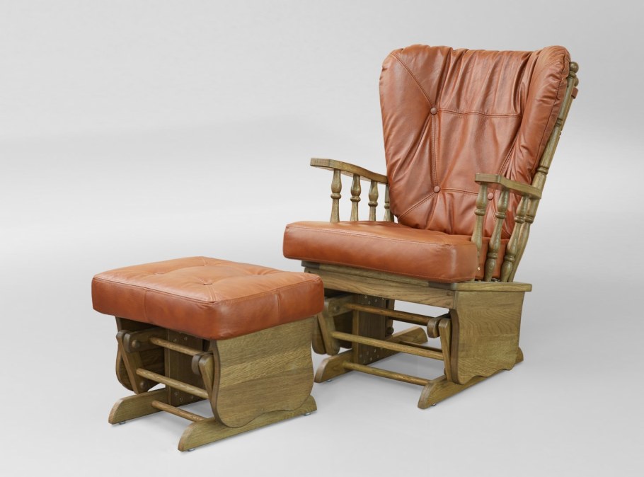 Кресло качалка вид сбоку чертеж