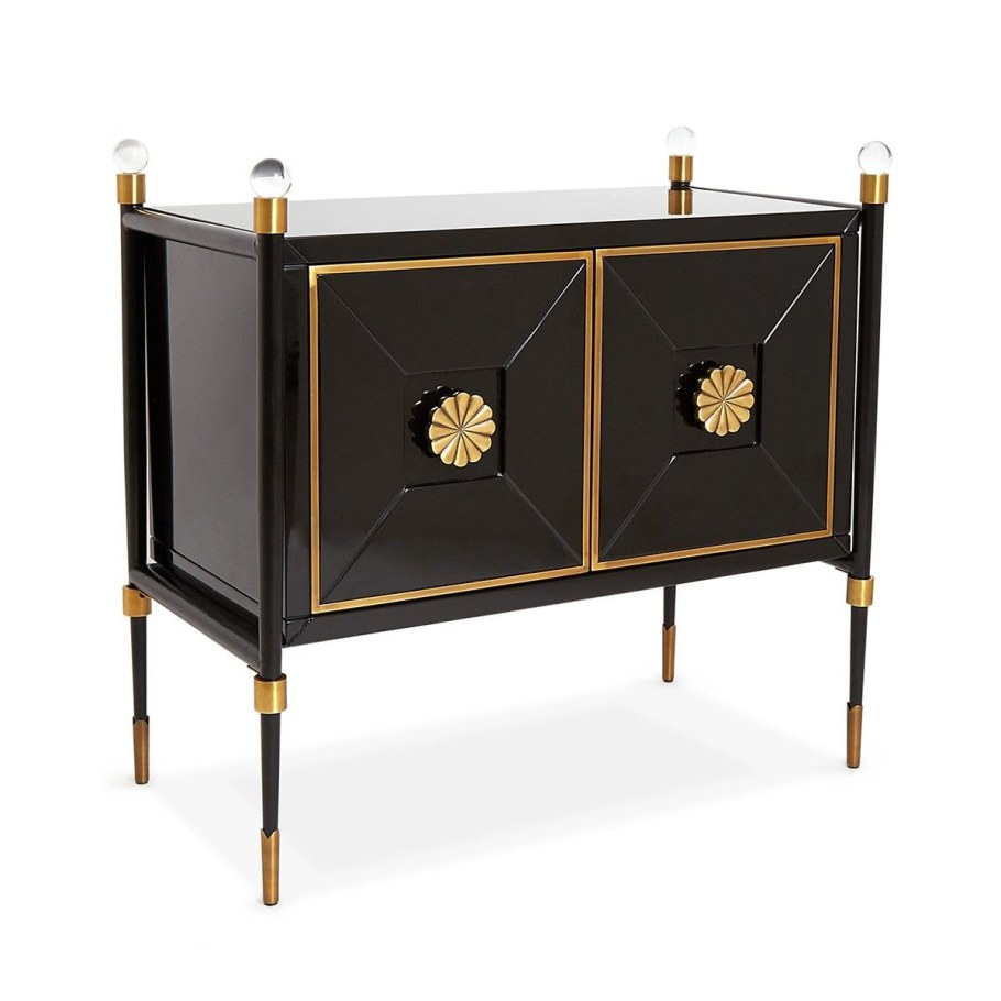 Тумба с латунными вставками