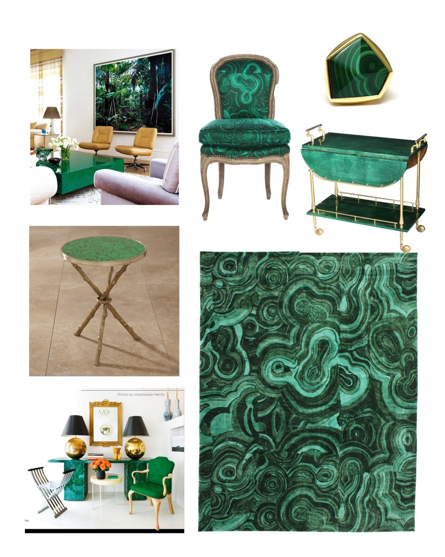 Малахит и изумруд цвета