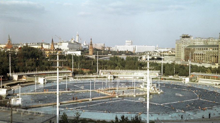 Открытый бассейн Москва СССР