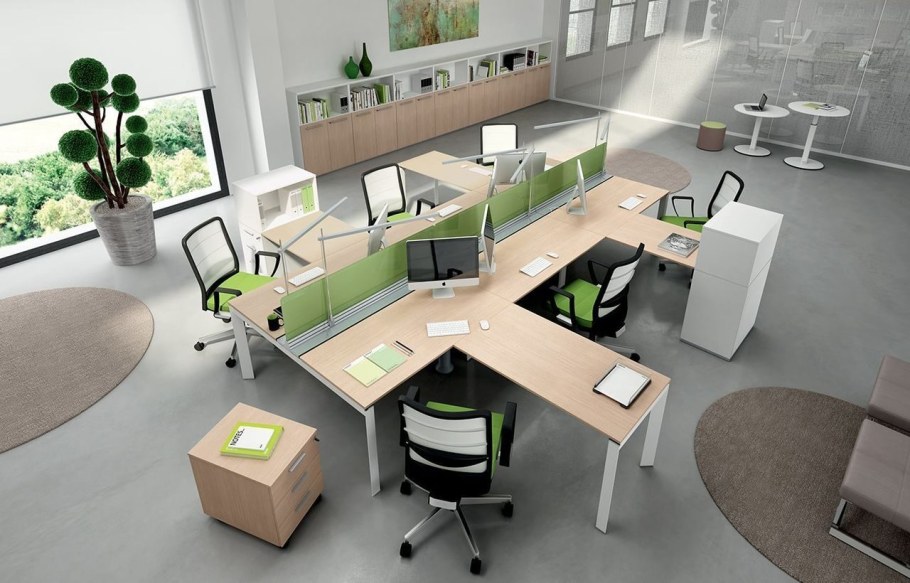 Расположение мебели в кабинете