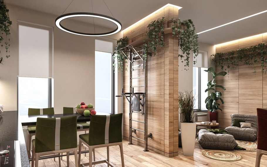 Натуральные материалы в интерьере