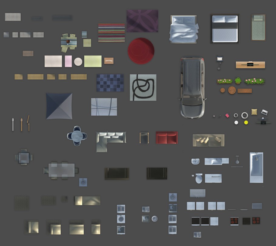 2d мебель для скетчап