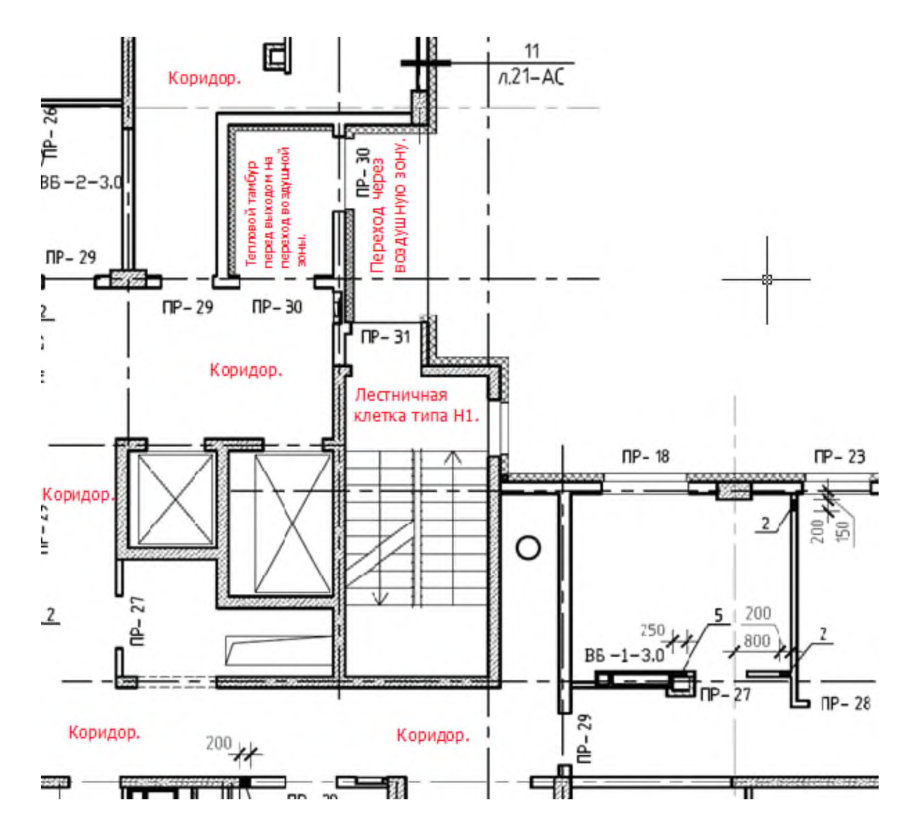 Типы лестничных клеток по пожарной безопасности н2