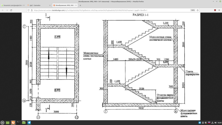Ширина лестничного марша