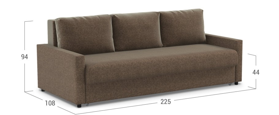 Диван прямой пантограф (тик-так) Дублин 124