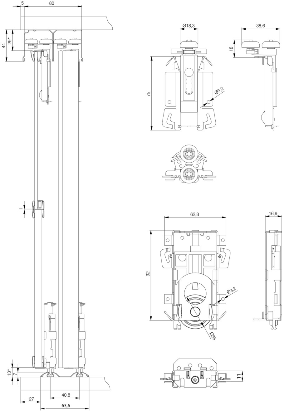 Сборка двери шкафа купе аристо