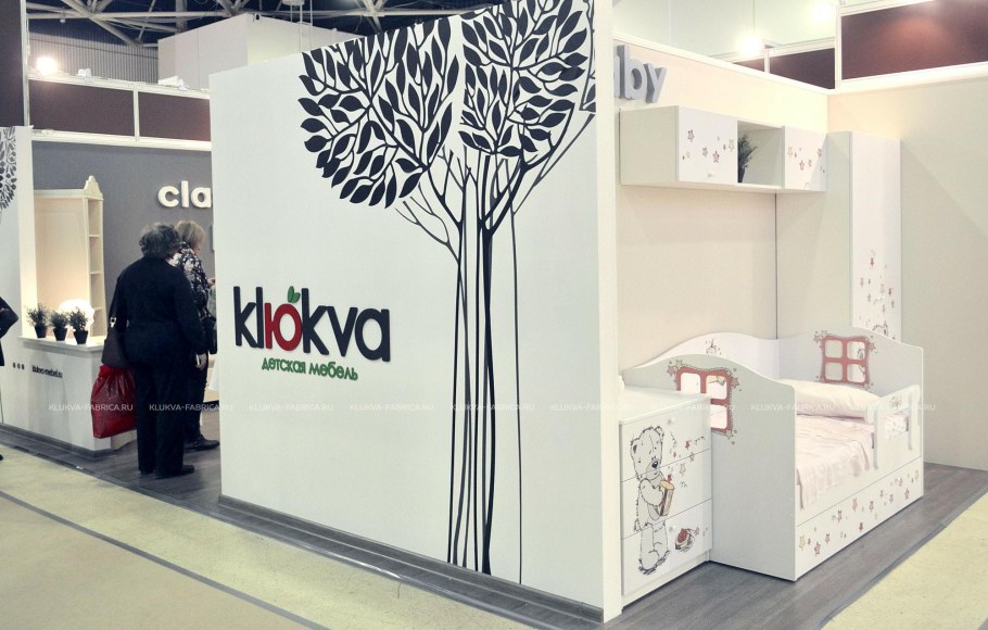 Кровать клюква Джуниор дуб элегантный