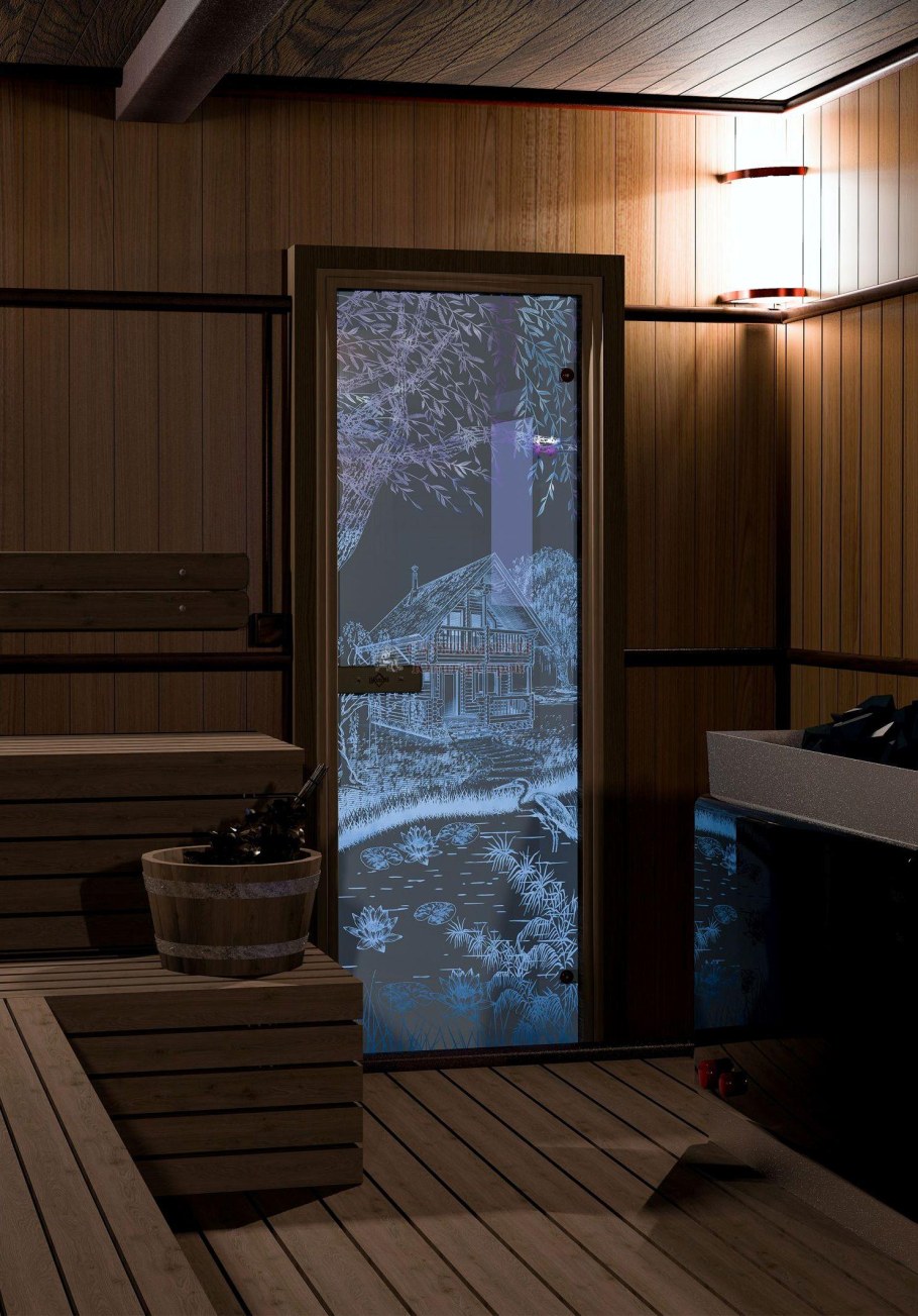 Дверной блок банный 1800х700 (осина)