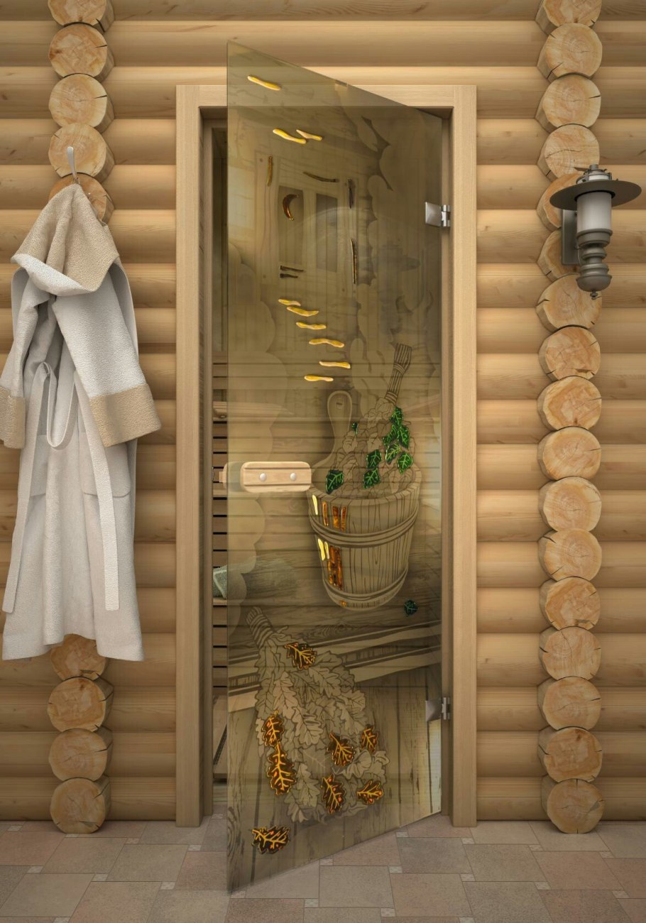Дверь в сауну стеклянная