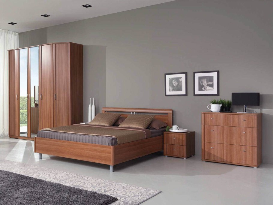 Двуспальная кровать в стиле Модерн