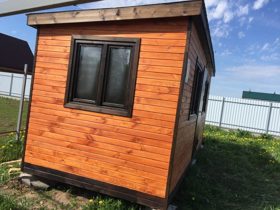 Баня из вагончика бытовки 6х3