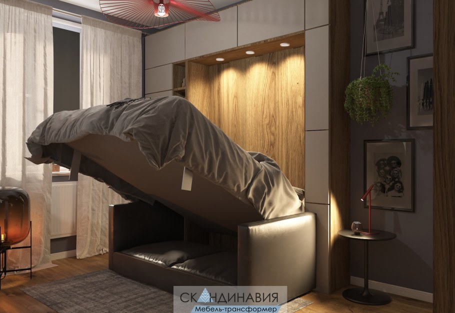 Икеа мебель трансформер шкаф диван кровать 1.5