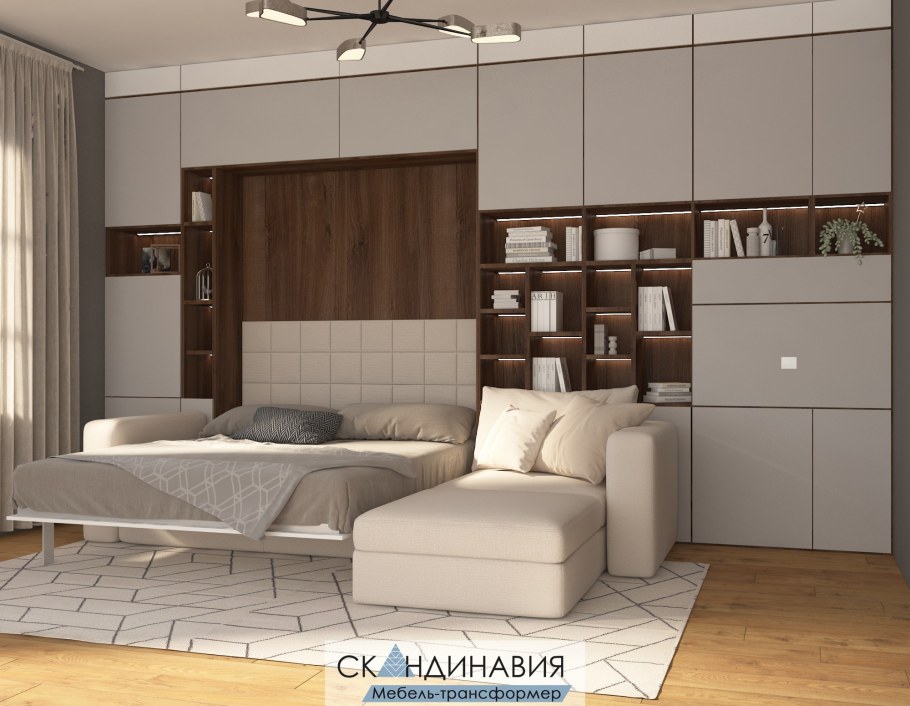 Шкаф-кровать-диван трансформер 3