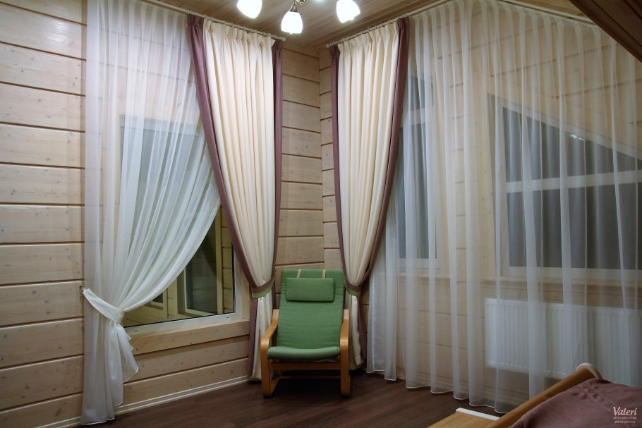 Шторки на окна в деревенском стиле