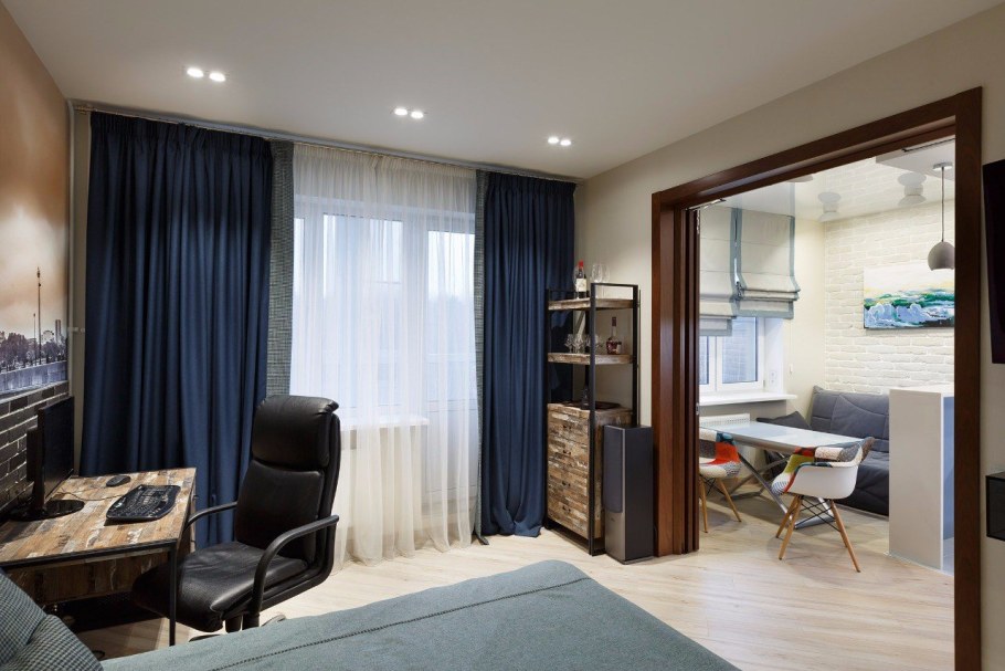 Шторы в однокомнатную квартиру