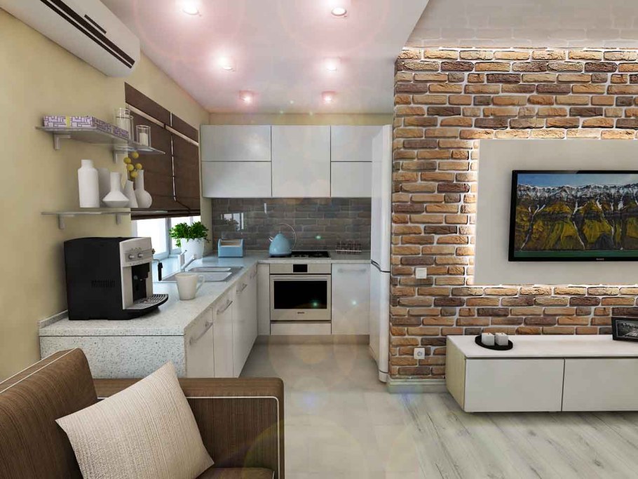 Перепланировка кухни в кухню-гостиную