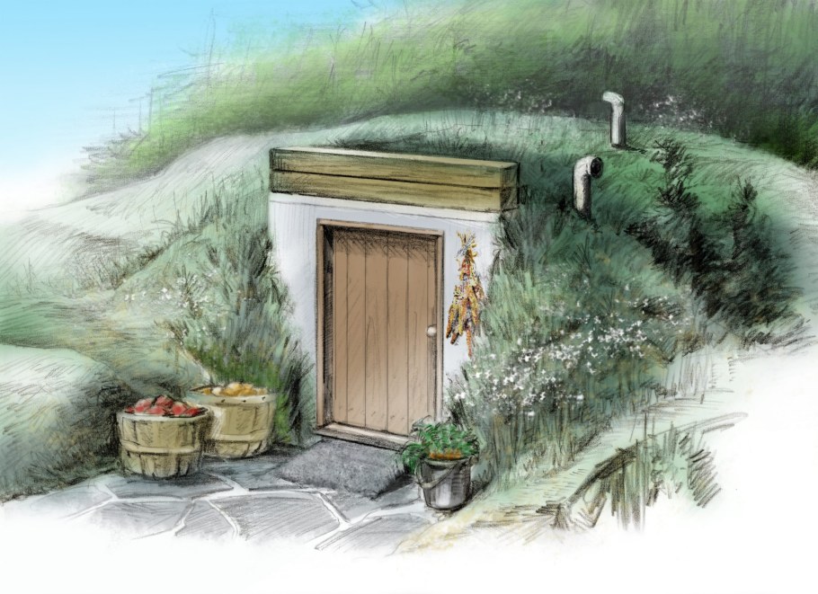 Нарисованный погреб