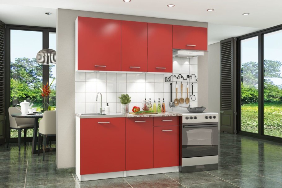 Кухня "эконом-1,2м" лайм