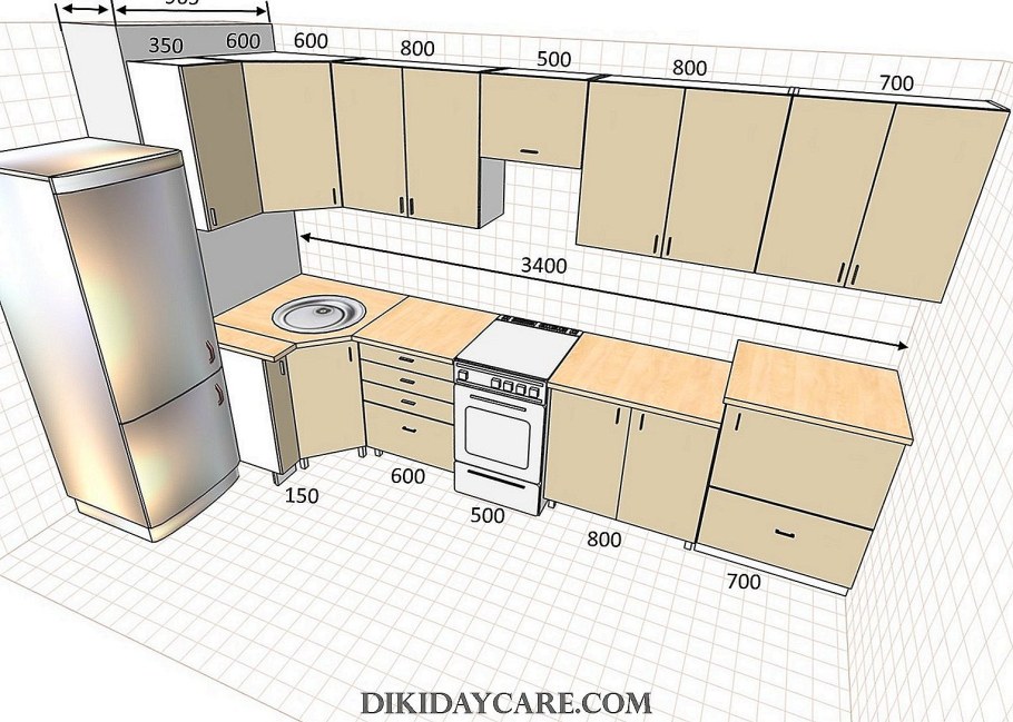 Планировка квадратной кухни 8 кв м